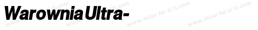 Warownia Ultra字体转换